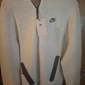 Nike Gray Sweatshirt with Black Accents